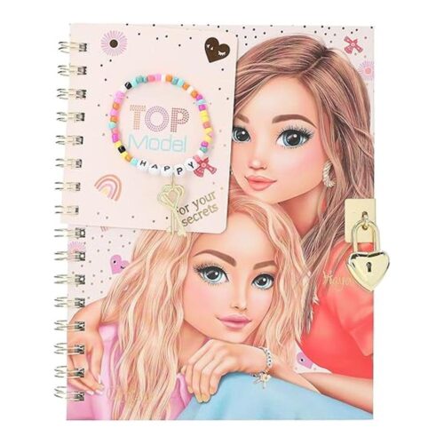 Depesche TOPModel Agenda con Cierre Corazón y Pulsera Rosa 0013269