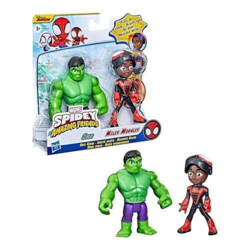 Hasbro Spidey and His Amazing Friends Hero Reveal Miles y Hulk F2245