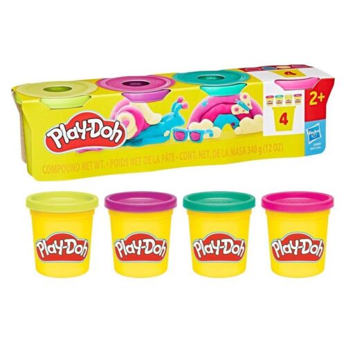 Play-Doh Pack 4 Colores Vivos Botes 85g G0689