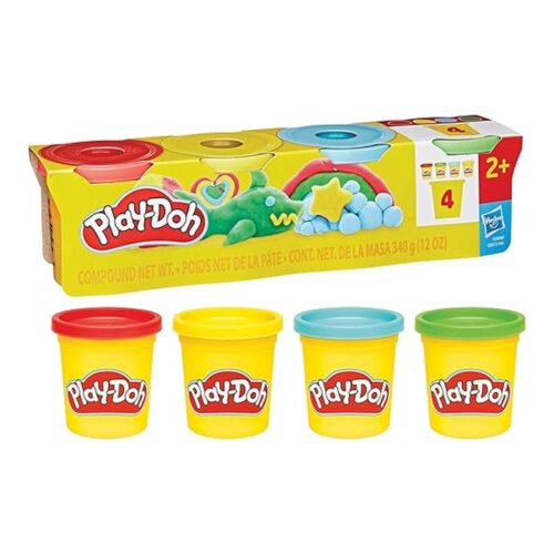 Play-Doh Pack 4 Colores Clásicos Botes 85g G0688