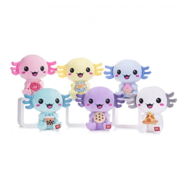 Peluche Axolotl Kawaii Kuties – 25,4 Cm – Pastel – Ultra Doux – Collection – Kai – Posh Paws – Dès La Naissance