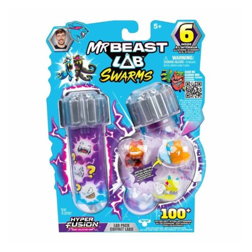 Pack 6 Figuras Mr Beast Lab Swarms Surtido Coleccionables 24784