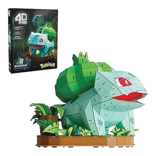 Spin Master PUZZ4D Maqueta Bulbasaur 195 Piezas Puzzle 3D Pokémon 24 cm 6075062