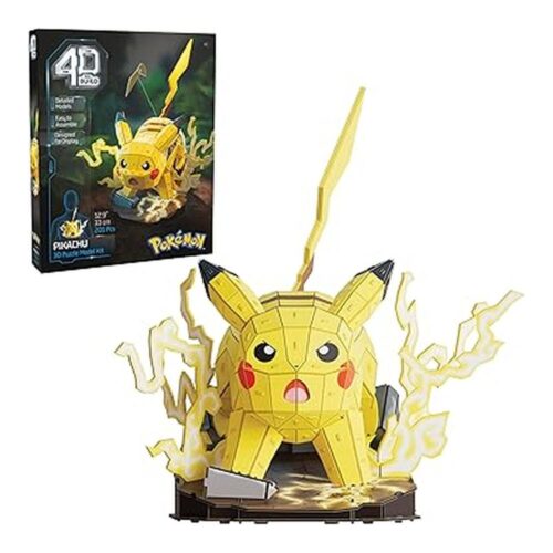 Spin Master PUZZ4D Maqueta Pikachu 201 Piezas Puzzle 3D Pokémon 33 cm 6075061