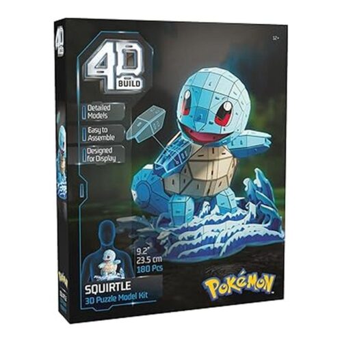 Spin Master PUZZ4D Maqueta Squirtle 180 Piezas Puzzle 3D Pokémon 23 cm 6075064