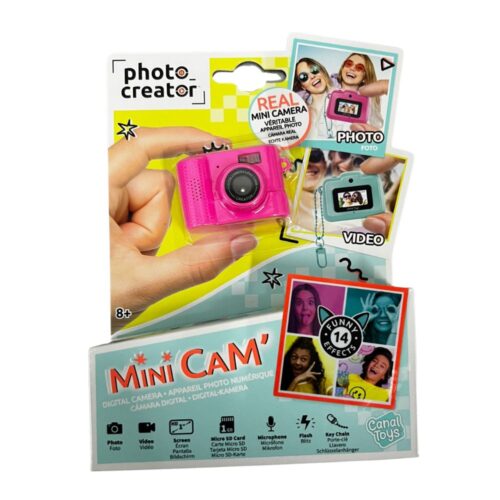 Cámara Digital Mini Photo Creator Canal Toys Original Rosa CLK061