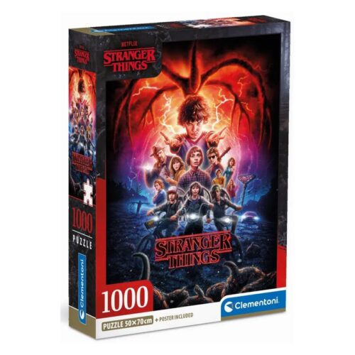 Clementoni Puzzle Stranger Things «El Azotamentes» 1000 piezas con poster incluido 39713.6