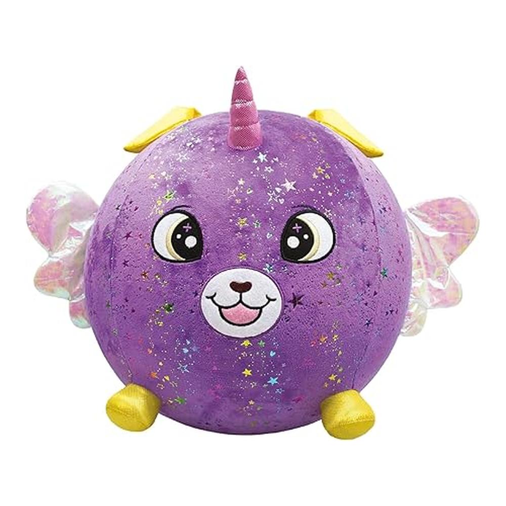 Colorbaby Biggies Perro Brillante Peluche Gigante XXL con Hinchador Lila 47793