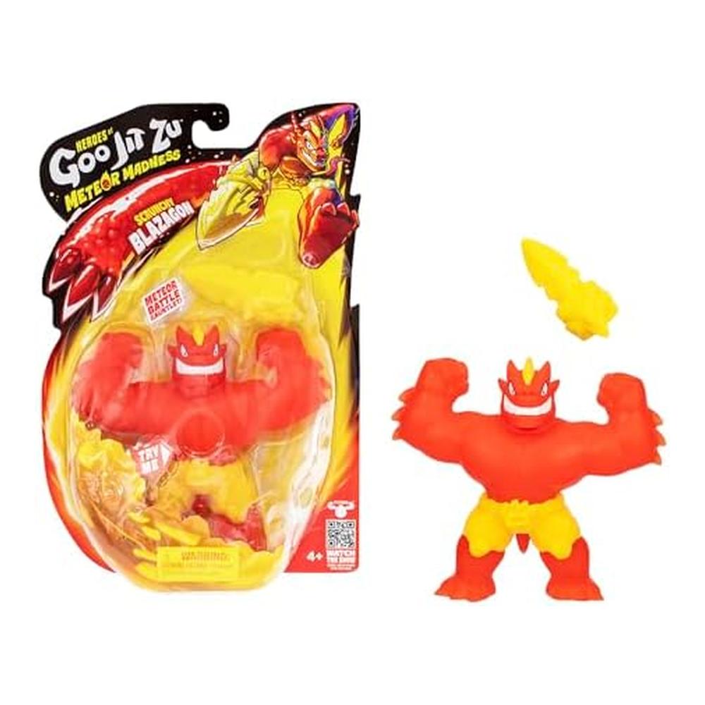 Figura Goo Jit Zu Meteor Blazagon Estirable Heroes Acción 43014 - Imagen 2