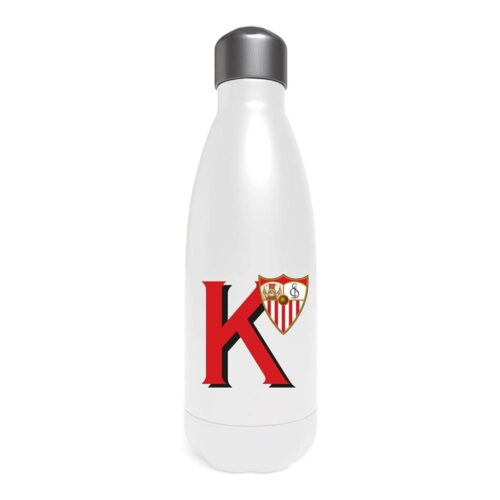 Botella Agua Acero Inoxidable Sevilla FC 550 ml Blanco Oficial CyP Brands B-12K-S