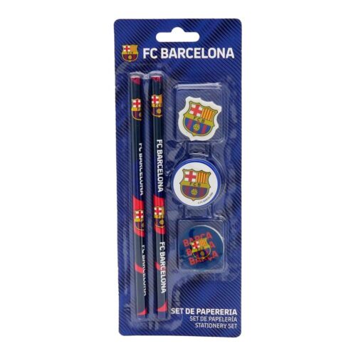 Set Papelería FC Barcelona Material Escolar Escritura Azul Oficial GS-719-BC