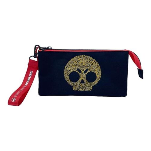 Portatodo Triple Brawl Stars CyP Brands Estuche Escolar Negro Oficial PT26-03BW