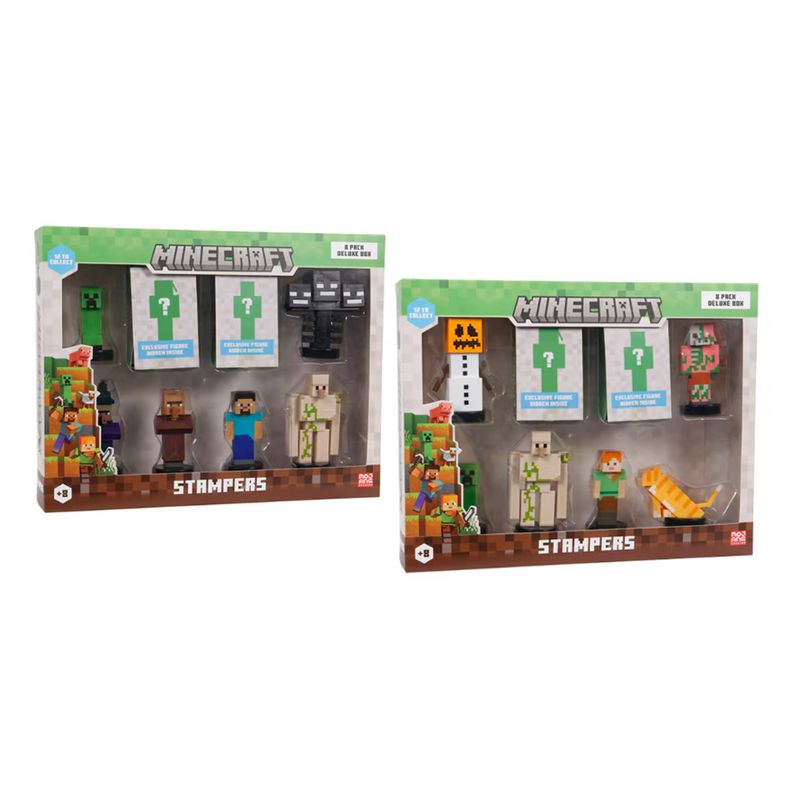 Pack 8 Figuras Minecraft 5 cm Surtidos Coleccionables 64110005