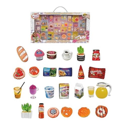 Pack 60 Accesorios Mini World Bizak Coleccionables Cocina 64502003