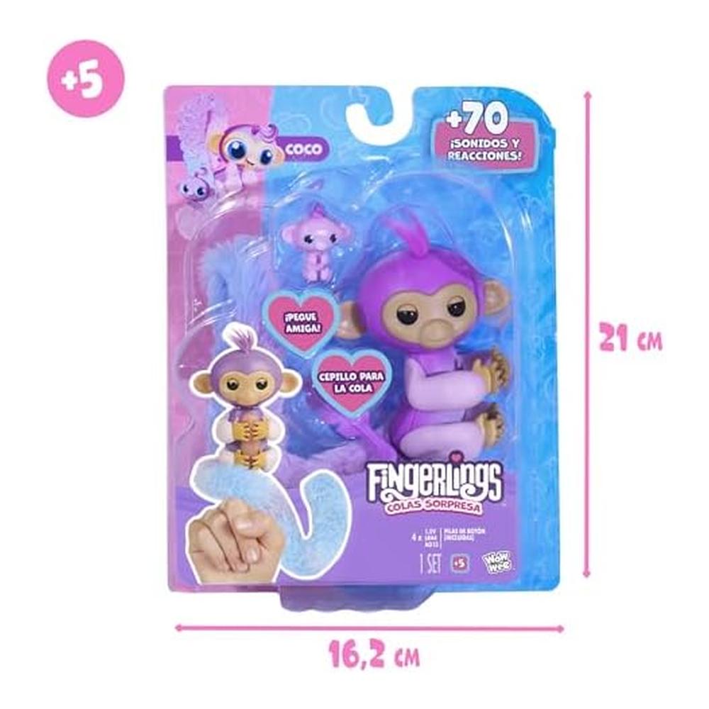 Bizak Fingerlings Mono Colas Sorpresa Interactivo con 70 Sonidos 3241 - Imagen 2