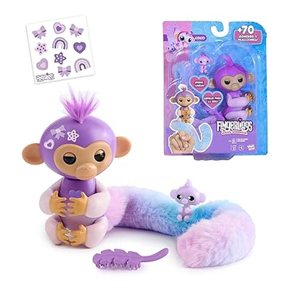 Bizak Fingerlings Mono Colas Sorpresa Interactivo con 70 Sonidos 3241