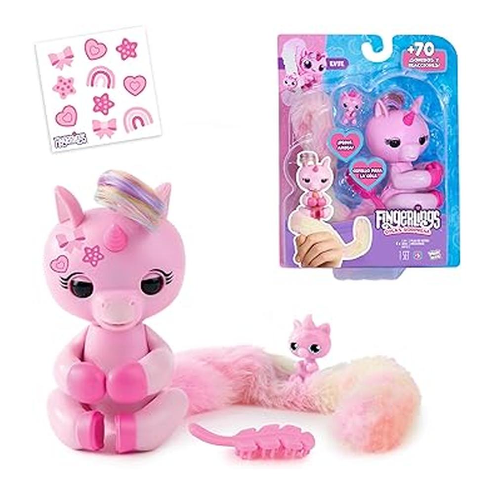 Bizak Fingerlings Unicornio Colas Sorpresa Interactivo con 70 Sonidos 3242