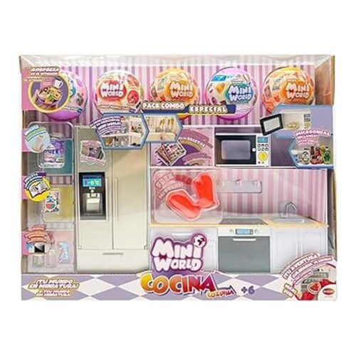Playset Cocina Mini World Bizak 5 Bolas Electrodomésticos 64502007