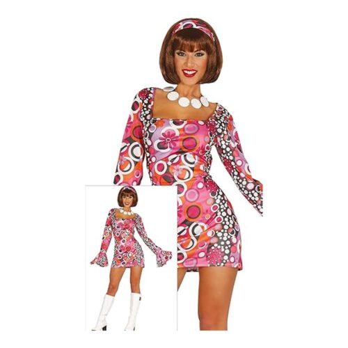 Disfraz Mujer Años 60 Disco Hippie Fiestas Guirca 84851