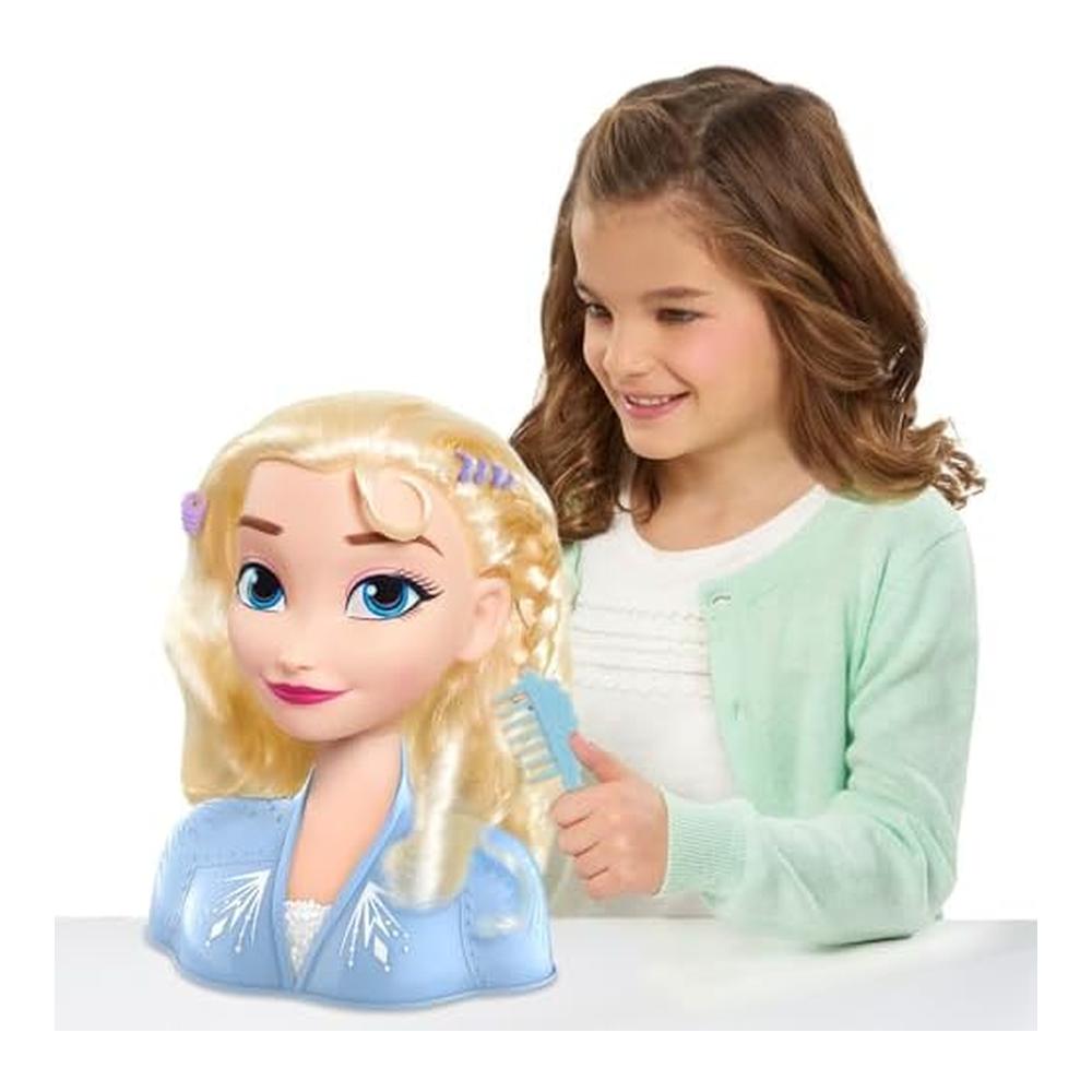 Just Play Frozen 2 Elsa Cabeza para Peinar con 17 Accesorios 32806 - Imagen 2