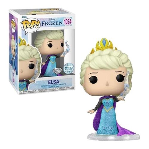Figura Funko Pop Elsa Frozen Edición Especial Diamond 1024 Coleccionable 66647