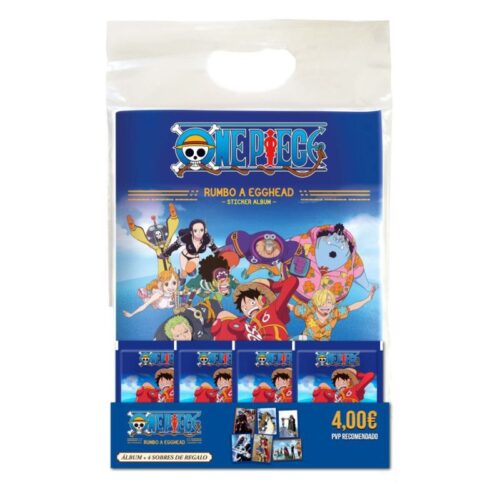 Panini One Piece Starter Pack Álbum y 4 Sobres Coleccionables 74572