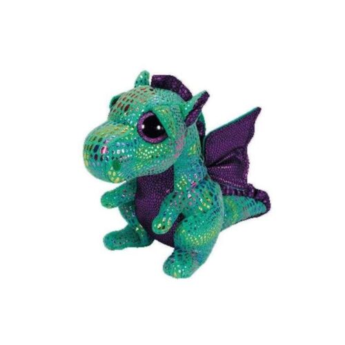 Peluche Dragón verde y morado de 15 cm modelo 36186
