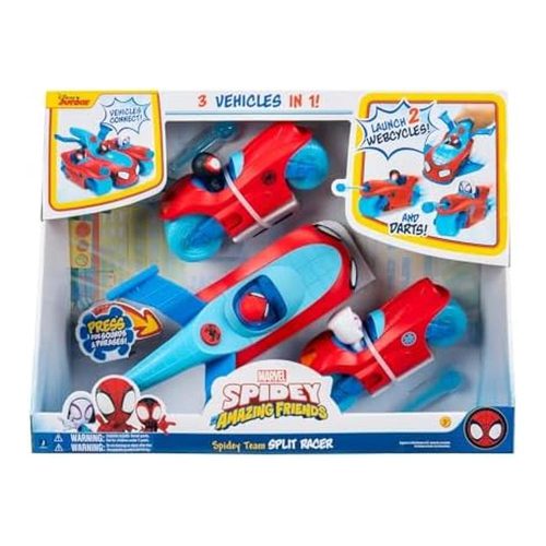 Vehículo Spidey Team Split Racer 3 en 1 SNF0271 TOY PARTNER
