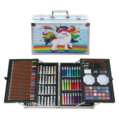 Maletín de pintura y manualidades completo Unicornio 25819