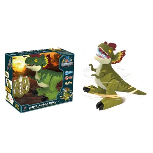 Dinosaurio interactivo con movimiento y luz Mine Aosga Dino radio control 25201