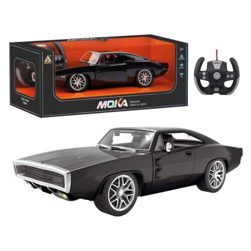 Coche Radio Control Dodge Challenge Toreto negro 34cm 25913