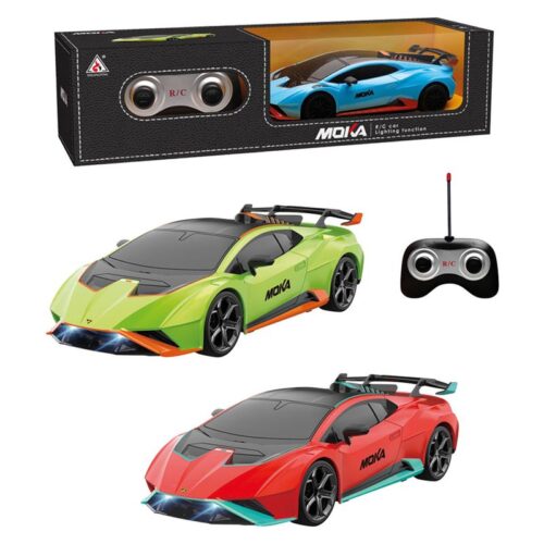 Coche Radio Control estilo Lamborghini Moka con luces Modelos Surtidos 25914