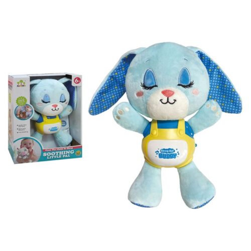 Peluche Conejo Azul con luces 25826