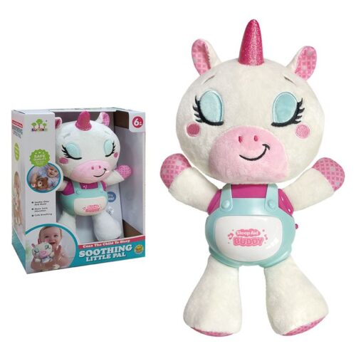 Peluche Unicornio Rosa con luces 25866