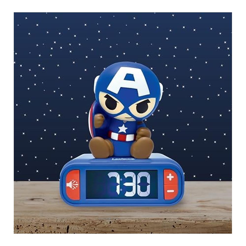 Lexibook Marvel Avengers Reloj Despertador con Luz RL800AV1 - Imagen 2