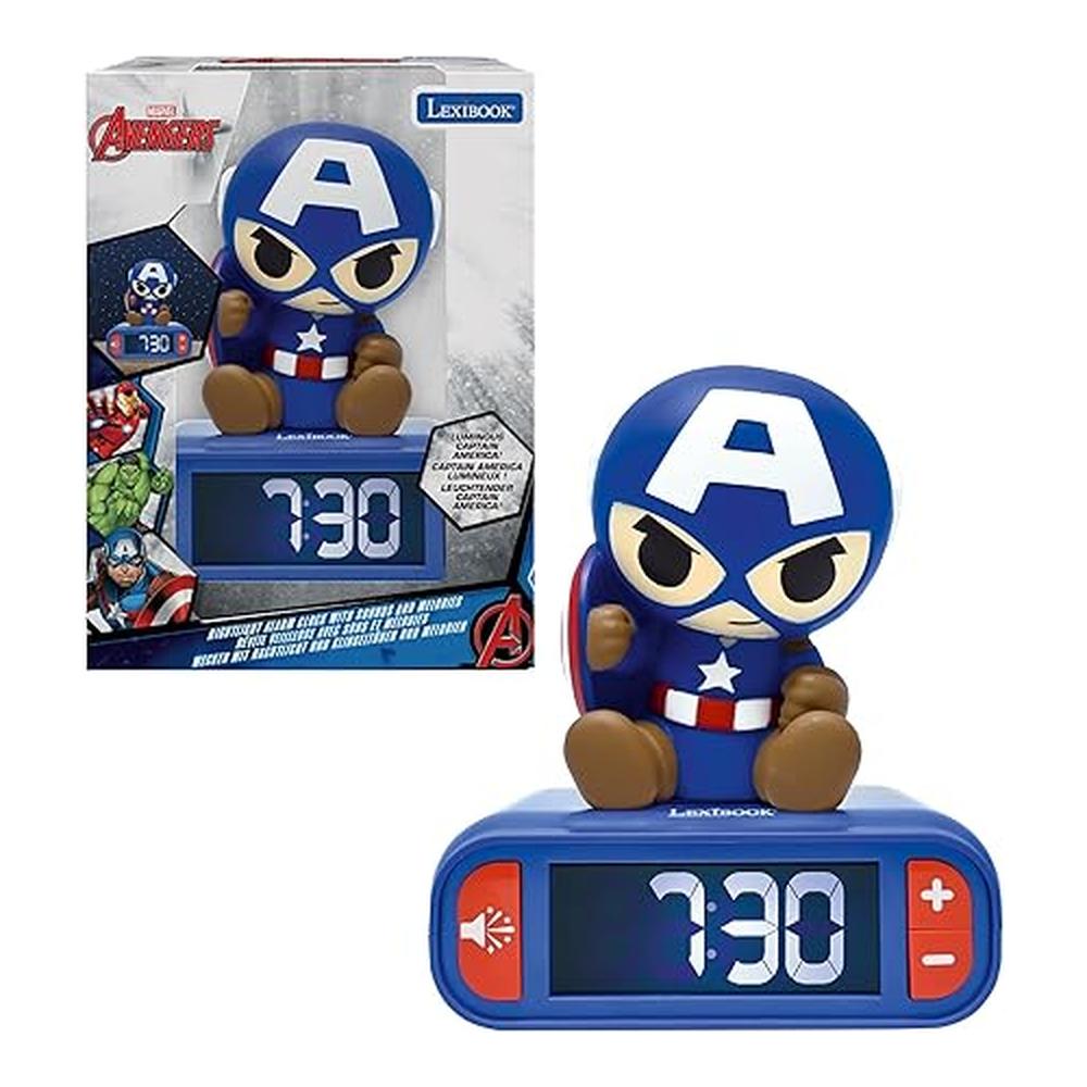 Lexibook Marvel Avengers Reloj Despertador con Luz RL800AV1