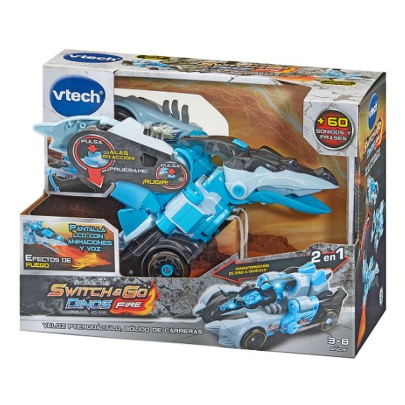 VTech Dinosaurio Transformable pterodactilo Switch& Go Miscellaneous 80572822 - Imagen 2