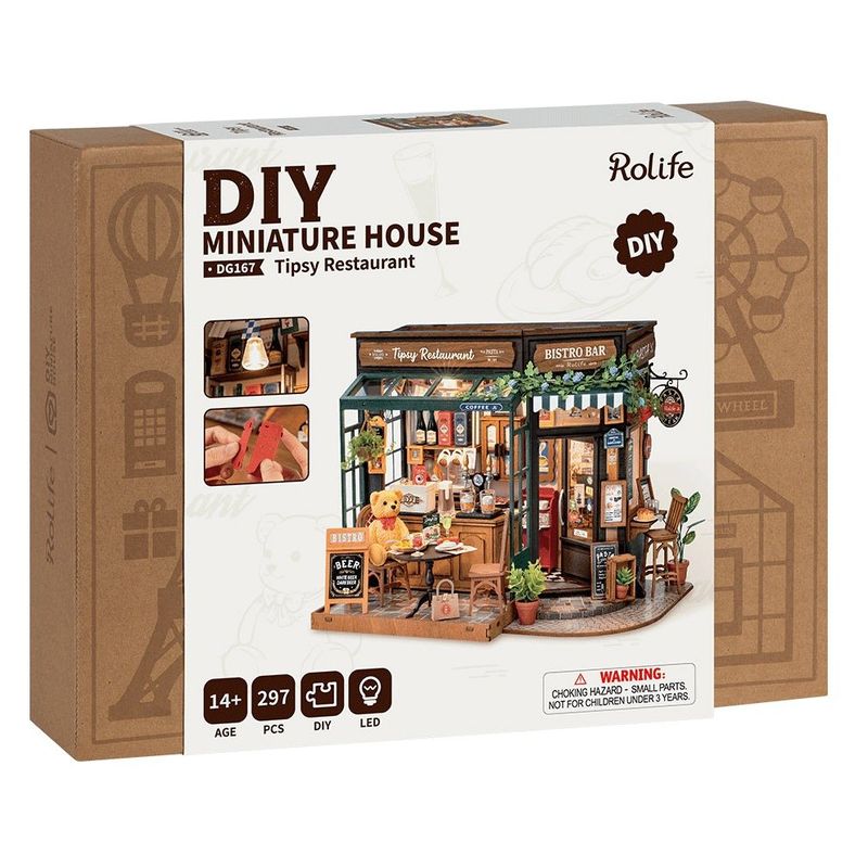 Rolife Tipsy Restaurant Maqueta de Madera DG167 - Imagen 2