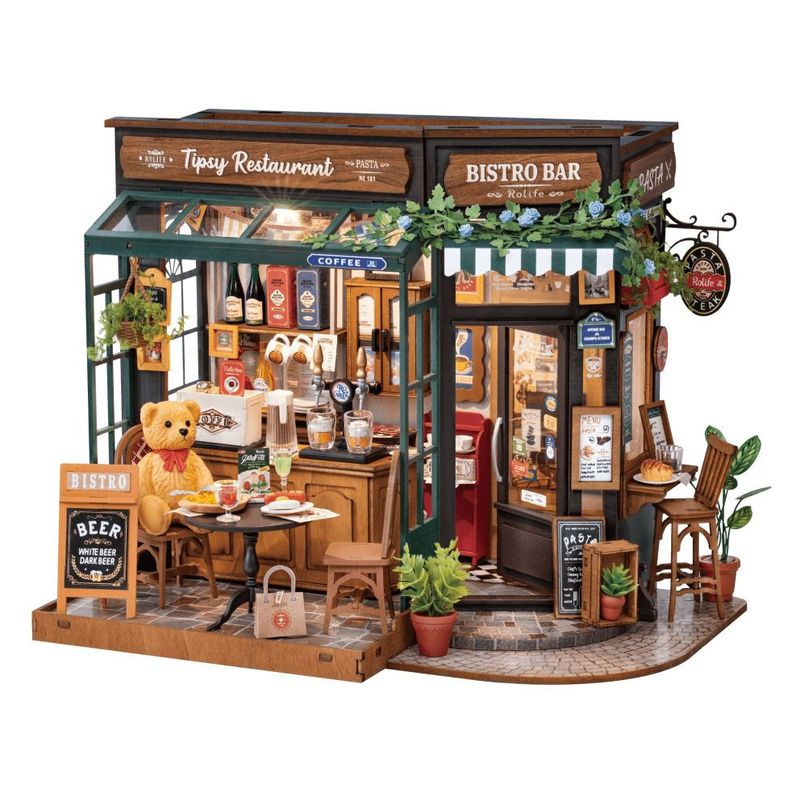 Rolife Tipsy Restaurant Maqueta de Madera DG167