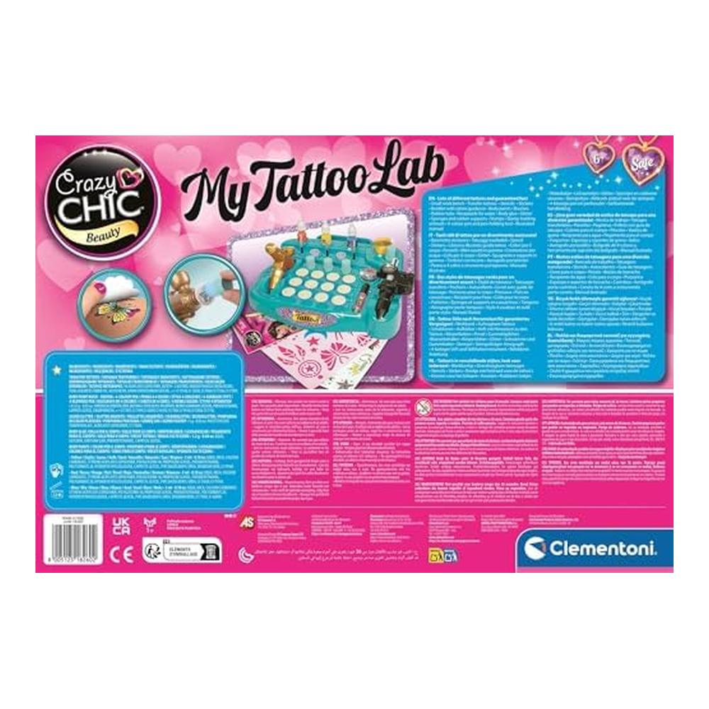 Clementoni Crazy Chic My Tattoo Lab Kit Tatuajes 6+ Años 18260 18260.2 - Imagen 2