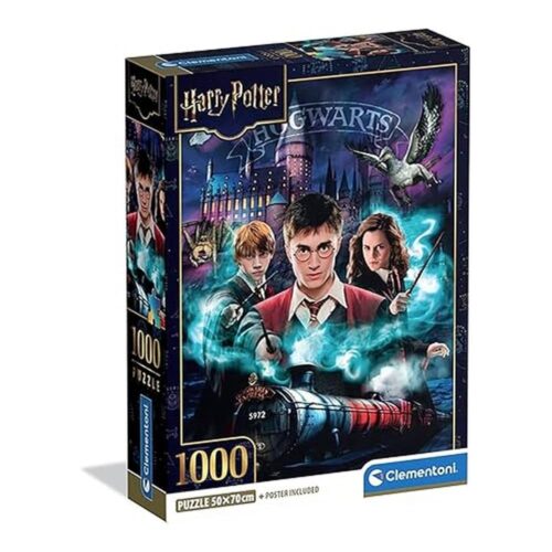 Clementoni Puzzle Adulto 1000 Piezas Harry Potter con Póster 37047 37047