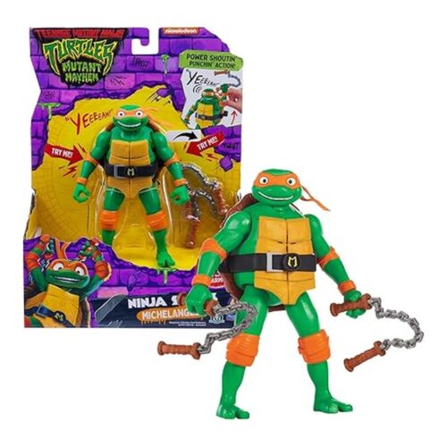 Tortugas Ninja Michelangelo Figura Deluxe con Sonidos TU800300