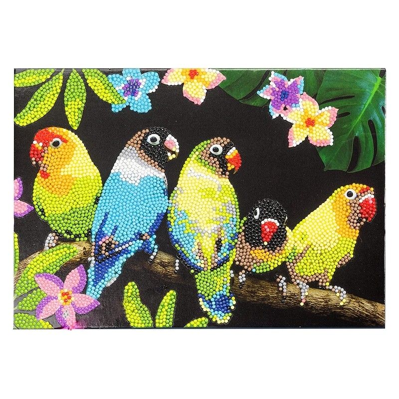 Perlitas de manualidades Diamantiny Level Up mosaico de aves - Imagen 2