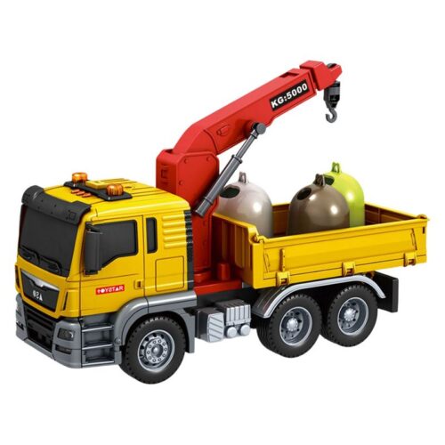 Camión grúa pluma con contenedores de reciclaje 25240