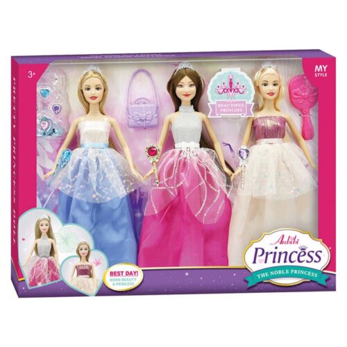 Set de tres princesas Beautiful Princess Anbibi 25271