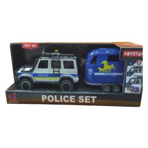Coche todoterreno policia con transporte de caballos 25315