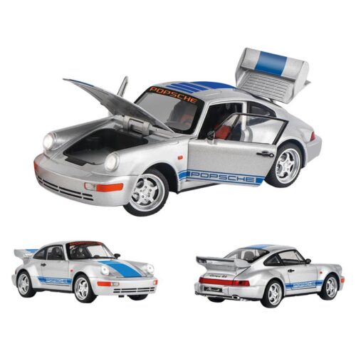Alloy Porsche Met Plata Escala 1:24 25436