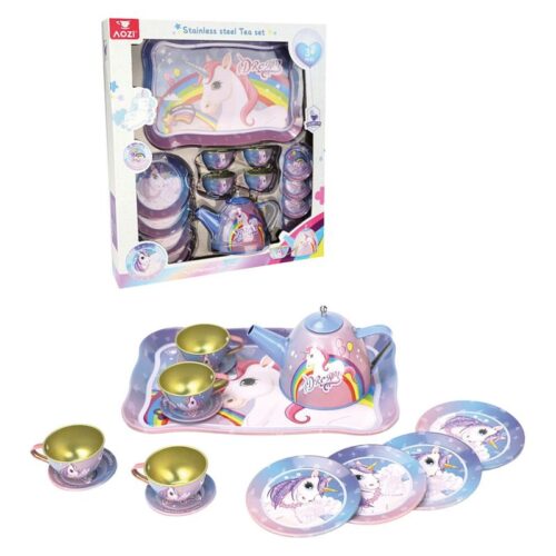 Juego de té con tazas y platos Dreams Unicornio 25535