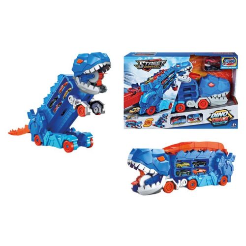 Dinotrack azul transformable con lanzadera de vehículos Street Convoy 25583