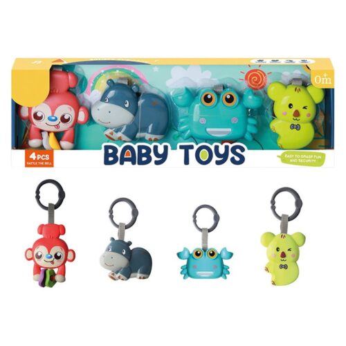 Set de llaveros infantiles de animales 4 piezas 25778